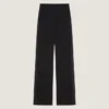 Pantaloni cigarette Tuxedo din lână Pantaloni cigarette Tuxedo din lână