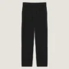 Pantaloni cu fermoare multiple din crep de lână Pantaloni cu fermoare multiple din crep de lână