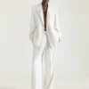 Jachetă cocoon cu două rânduri de nasturi, din lână și mohair Jachetă cocoon cu două rânduri de nasturi, din lână și mohair