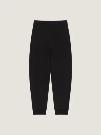 Pantaloni jogger cu cusături couture din material scuba