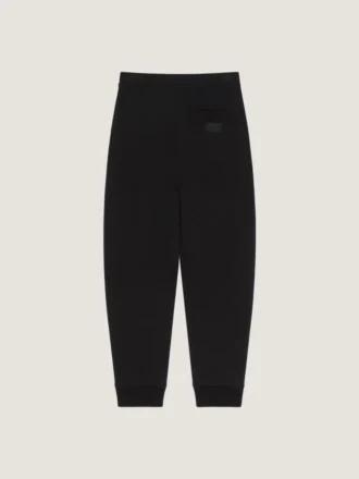 Pantaloni jogger cu cusături couture din material scuba