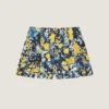 Pantaloni scurți din viscoză cu imprimeu floral Pantaloni scurți din viscoză cu imprimeu floral