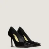 Pantofi cu toc înalt Boudoir Fold din piele lăcuită Pantofi cu toc înalt Boudoir Fold din piele lăcuită