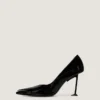 Pantofi cu toc înalt Boudoir Fold din piele lăcuită Pantofi cu toc înalt Boudoir Fold din piele lăcuită