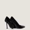 Pantofi cu toc înalt Boudoir Fold din piele lăcuită Pantofi cu toc înalt Boudoir Fold din piele lăcuită