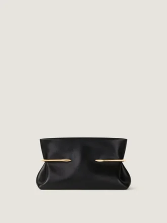 Pinch Clutch moale din piele Nappa