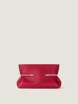 Pinch Clutch moale din piele Nappa