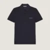 Polo din bumbac cu grosgrain Givenchy Paris