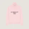 Pulover cu guler rulat din lână și cașmir, cu semnătura Givenchy Pulover cu guler rulat din lână și cașmir, cu semnătura Givenchy