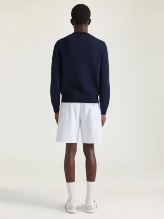 Pulover din tricot de bumbac cu broderie Givenchy Paris