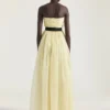 Rochie de seară bustieră din organza Rochie de seară bustieră din organza