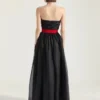 Rochie de seară bustieră din organza Rochie de seară bustieră din organza