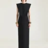 Rochie de seară structurată din lână