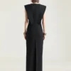 Rochie de seară structurată din lână