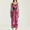 Rochie din jacquard floral Rochie din jacquard floral