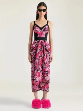 Rochie din jacquard floral