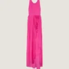 Rochie drapată cu gât halter din jersey Rochie drapată cu gât halter din jersey