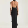 Rochie drapată din lână Rochie drapată din lână