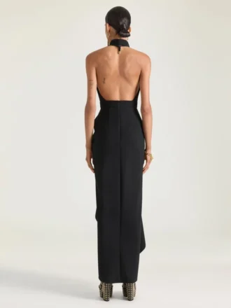Rochie drapată din lână Rochie drapată din lână