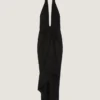 Rochie drapată din lână Rochie drapată din lână