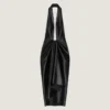Rochie drapată din piele Nappa Rochie drapată din piele Nappa