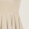 Rochie lungă decupată din poplin Rochie lungă decupată din poplin