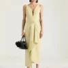 Rochie lungă înfășurată din piele Rochie lungă înfășurată din piele