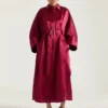 Rochie lungă tip cocon din satin Rochie lungă tip cocon din satin