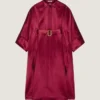 Rochie lungă tip cocon din satin Rochie lungă tip cocon din satin