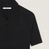 Rochie midi tip polo din tricot cu efect de a doua piele