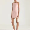 Rochie mini cu decupaje din crep cady Rochie mini cu decupaje din crep cady