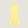Rochie mini cu fustă evazată din lână și viscoză Rochie mini cu fustă evazată din lână și viscoză
