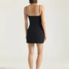 Rochie mini decupată din crep cady Rochie mini decupată din crep cady