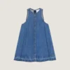 Rochie mini din denim albastru mediu