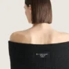 Rochie mini din lână cu umerii goi Rochie mini din lână cu umerii goi