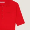 Rochie mini polo din tricot cu efect de a doua piele Rochie mini polo din tricot cu efect de a doua piele