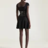 Rochie în linie A din tricot cu nervuri Rochie în linie A din tricot cu nervuri