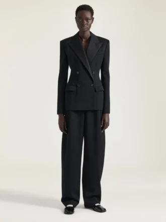 Sacou de smoking cu două rânduri de nasturi din lână