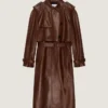 Trench din piele