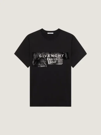 Tricou din bumbac cu imprimeu GIVENCHY Tape