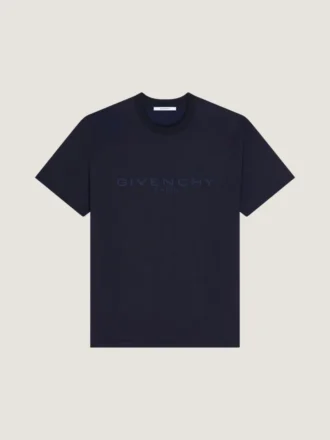 Tricou din bumbac și mătase cu jacquard Givenchy Paris