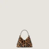 Voyou Bag din piele cu efect de ponei, cu model de leopard