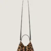 Voyou Bag din piele cu efect de ponei, cu model de leopard
