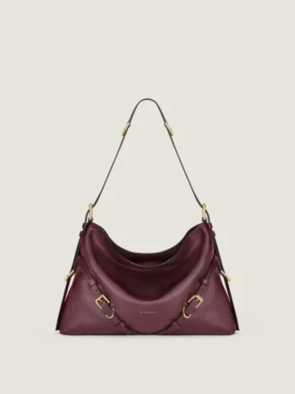 Voyou Bag medie din piele lucioasă