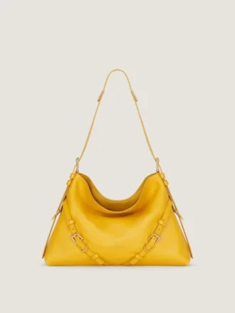 Voyou Bag medie din piele lucioasă